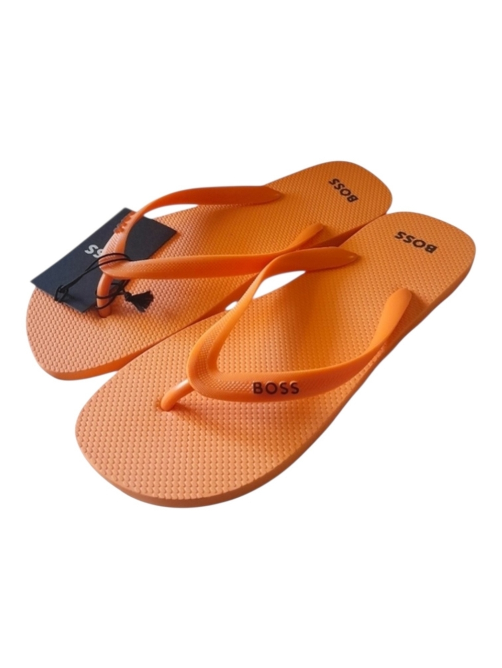 BOSS HUGO BOSS Men's Pacfic Thong Sandal Flip Flops Orange NWT Size 10/11